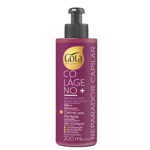 Creme de Pentear Colageneo + 200ML Gota Dourada