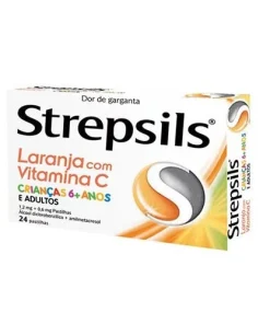 Alternative view of Strepsils Laranja com Vitamina C, 1,2/0,6 mg x 24 pst