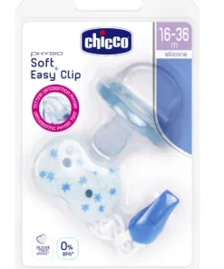 Alternative view of Chicco Pack Physio Soft Chupeta + Clip c/ Corrente Azul 16-36M