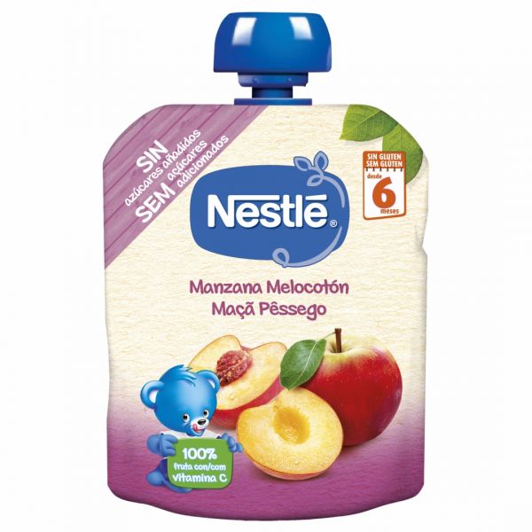 Nestlé Pacotinho Maçã Pêssego 90g 6M+