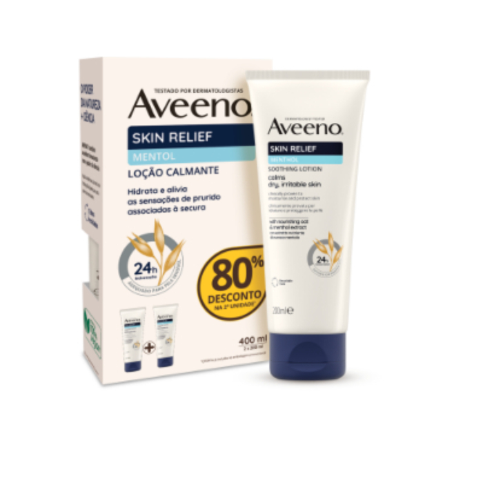 Aveeno Skin Relief Loção Calmante com Extrato de Mentol 2 x 200ml - Image 2