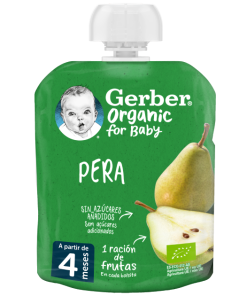 Alternative view of Nestlé Gerber Bio Pêra 4M+ 90g