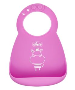 Alternative view of Chicco Babetes Macias em Silicone Rosa