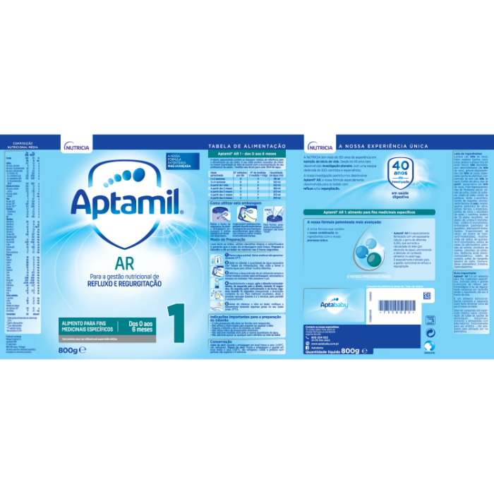 Aptamil Ar 1 Leite Anti-Regurgitação 800g - Image 3