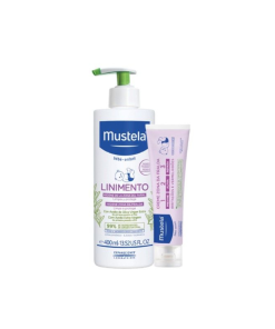 Mustela Bebé Linimento Higiene Zona da Fralda 400 mL+Creme Zona da Fralda 123 50 mL