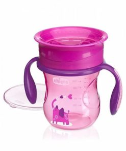 Chicco Copo de refeição 360º – 12M+ Rosa