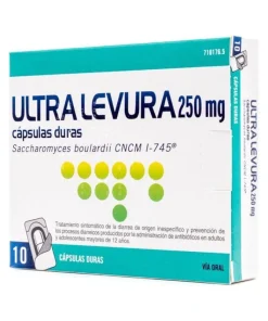 Alternative view of Ultra-Levure 250 mg Cápsulas 10 Unidades