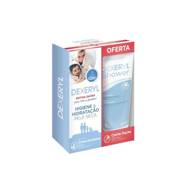 Dexeryl Creme 250Ml + Oferta Creme Duche 200Ml