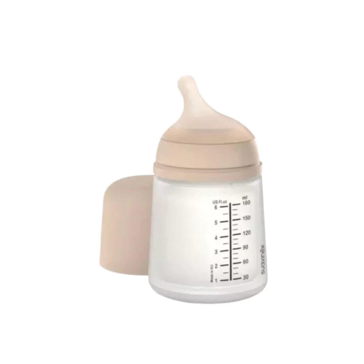 Suavinex Zero Zero Biberão Nude/Castanho +0m 180ml - Image 2