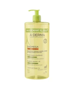 A-Derma Exomega Control Óleo de banho Frasco 1000ml