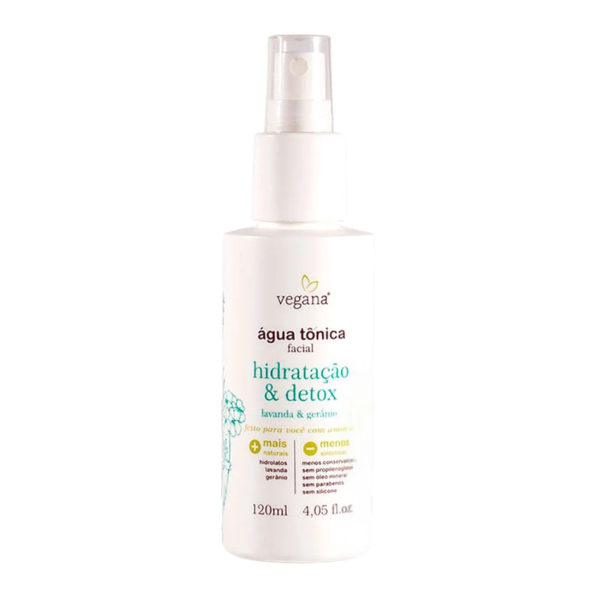 Água Tônica Facial Vegana WNF Hidrolatos Lavanda e Gerânio – 120ml - Image 2