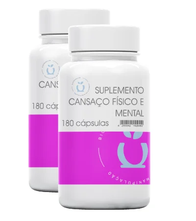 Suplemento para Cansaço Físico e Mental, Ansiedade e Disposição -2 frascos