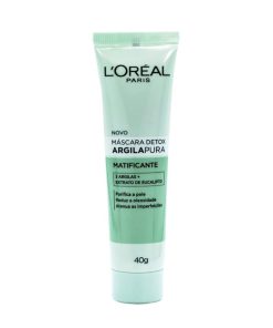 Máscara Facial Detox L’Oréal Paris Argila Pura Matificante